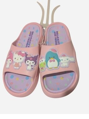 Hello Kitty & Friends Pink Kids Slide Sandals